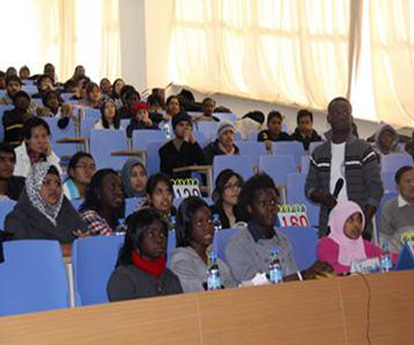 Multinational Students having Anatomy Class